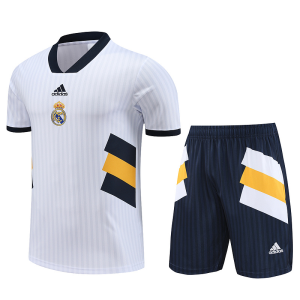 Real Madrid 23/24 White/Navy Blue Training Kit Jerse